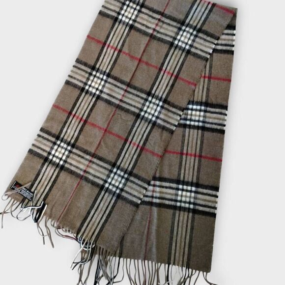 V Fraas Scarf Tan Black Earthy 11x48 Soft - Picture 7 of 9